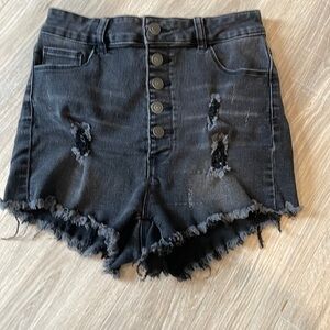High Waisted Black Shorts​